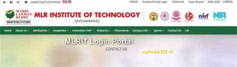 student portal mlrit.